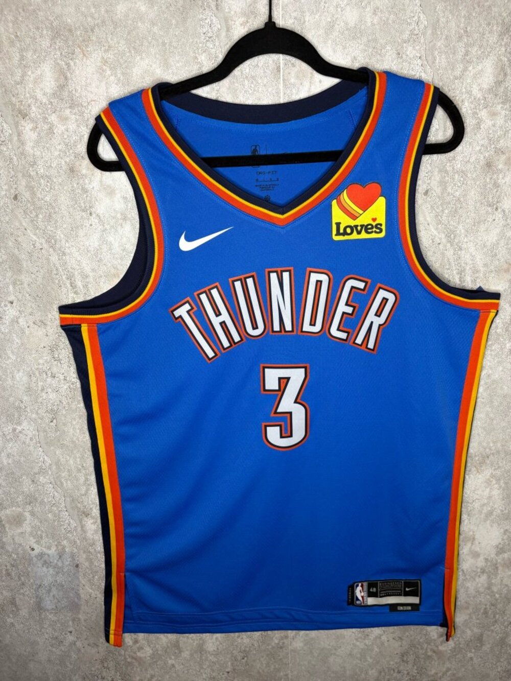OKC Thunder Swingman Jersey (Authentic) — Josh Giddey #3 | Size L | Nike Dri-FIT